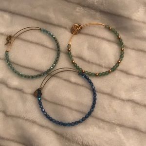 3 Alex and Ani beaded bracelets